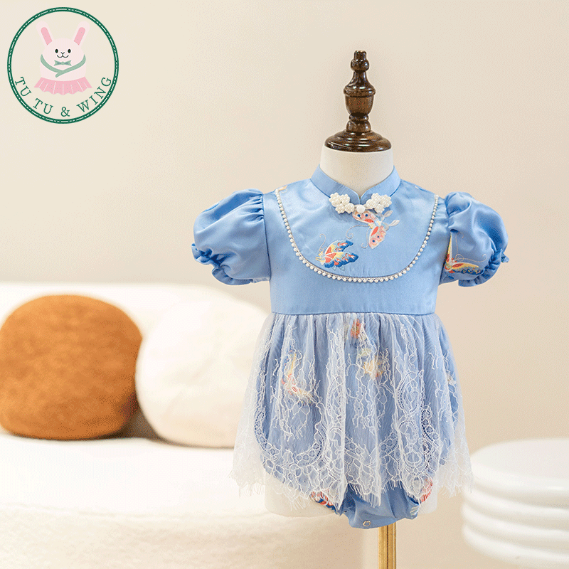 兔兔茉一周岁礼服女宝宝中国风