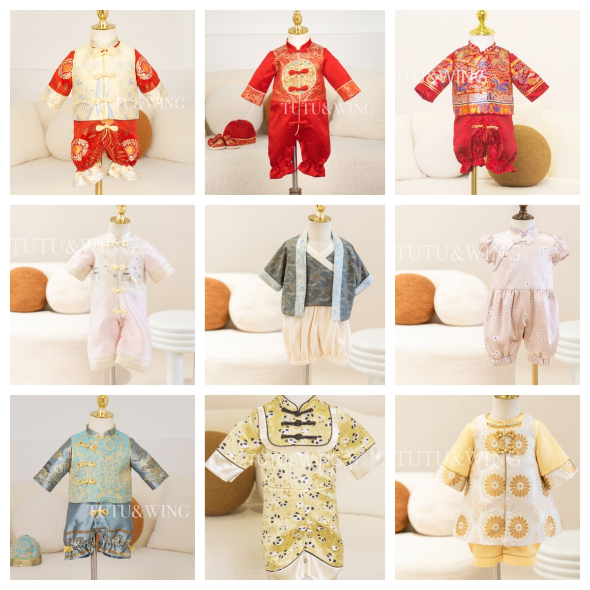 tutuwing高端定制百日服抓周服