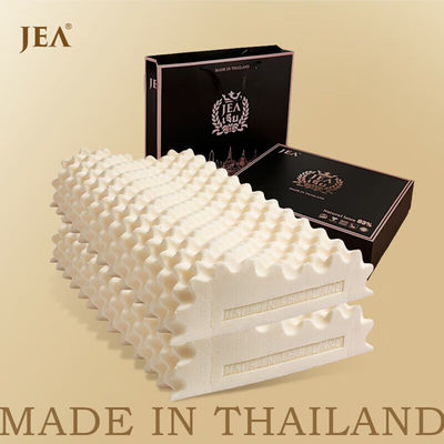 JEA【稀贵老胶】泰国原装进口天然乳胶枕头单人枕家用护颈枕狼牙