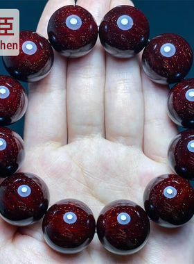 眸臣满金星印度小叶紫檀手串2.0男士高密包浆老料紫檀手串女生日