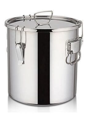 全适304加厚不锈钢密封桶米桶发酵桶茶叶桶装水米油储物桶35*35