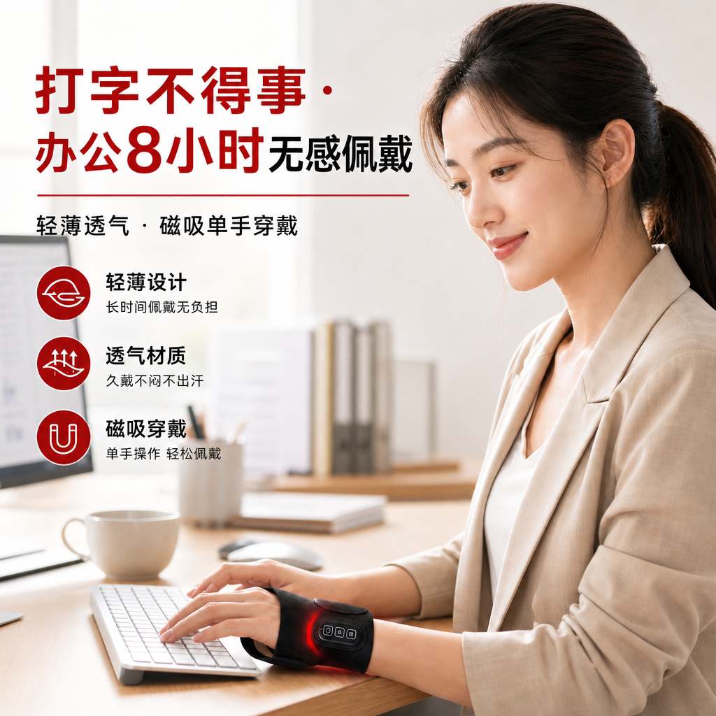 红光理疗护腕专治鼠标手妈妈手