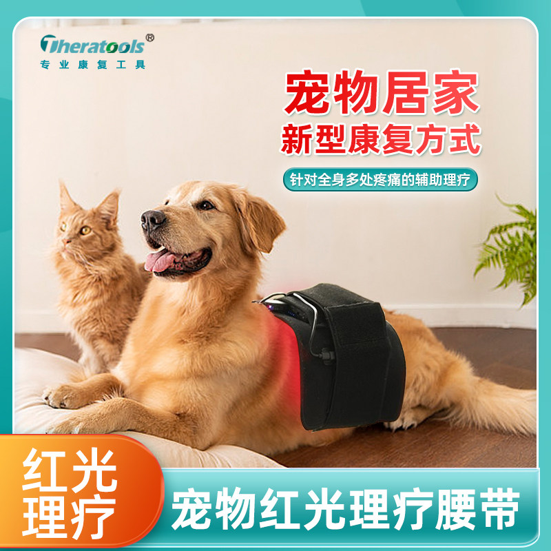 宠物红外线理疗毯狗狗骨折髌骨腰椎康复热敷垫老年犬猫咪红光腰带