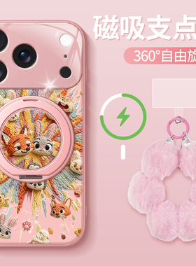 烟花尼克适用于苹果17pro/16/15手机壳小米17晶透华为mate70女荣耀400一加ace5OPPOreno14磁吸支架k90vivos30