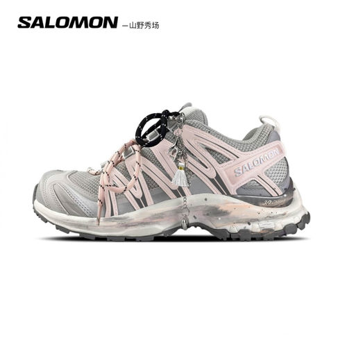 定制球鞋SALOMON萨洛蒙XAPRO3D粉雾银霜机能复古休闲运动耐磨女鞋