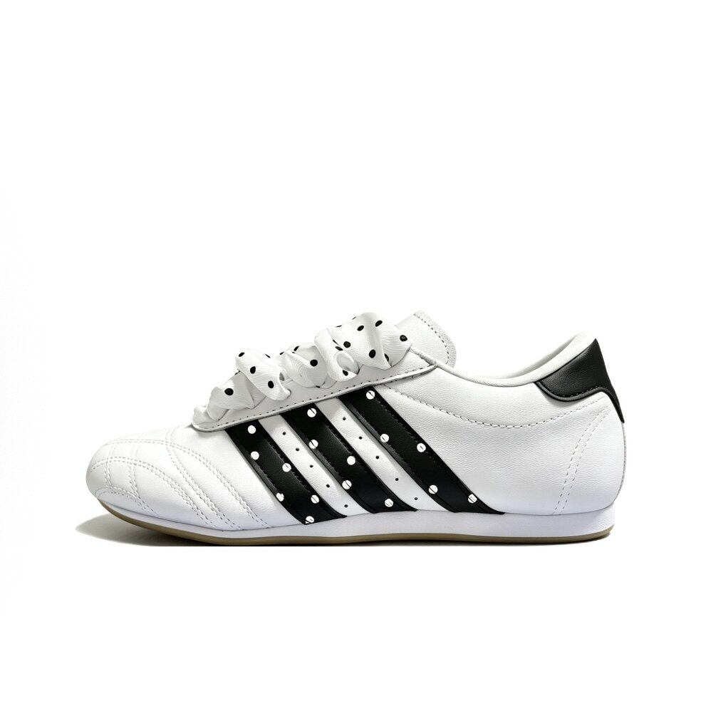 定制球鞋adidasoriginalsTaekwondo波点缎带复古清新休闲百搭女鞋