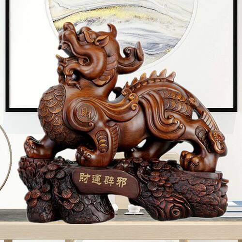 貔貅摆件大号皮丘办公室吧台客厅树脂工艺品公司店铺开业乔迁礼品