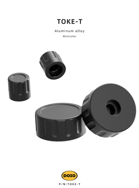 DOIO EC11编码器电位器铝合金旋钮帽 键盘音量旋钮 梅花轴 TOKE-T