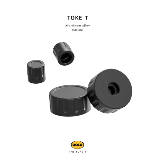 DOIO铝合金旋钮帽键盘音量旋钮
