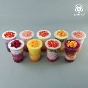 定制仿真水果茶饮品模型假冰淇淋珍珠奶茶冷拍照道具展示饮料果汁