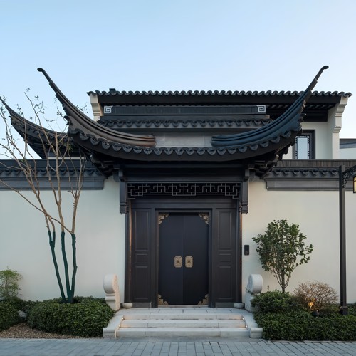 户外庭院别墅大门苏式将军门头