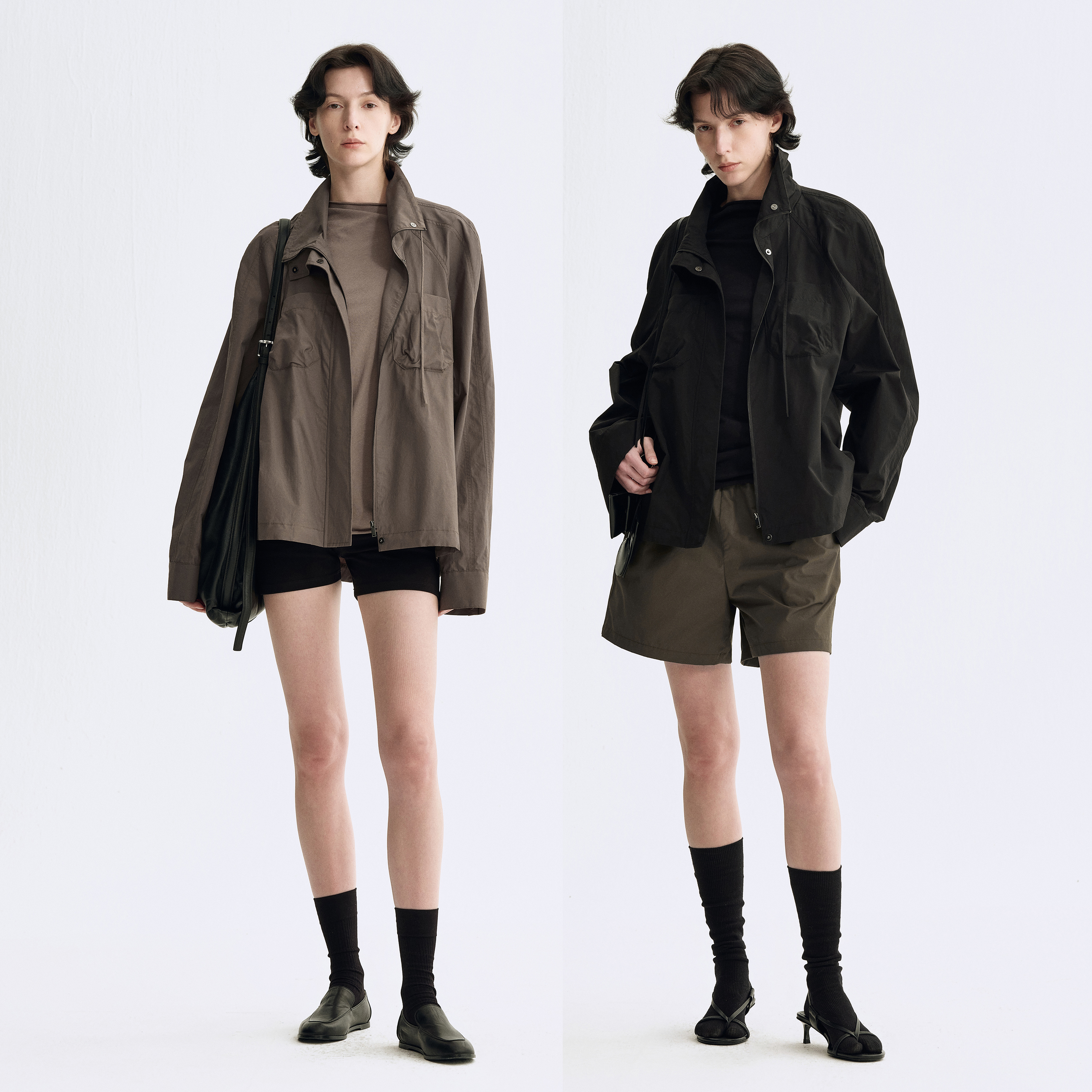 白弓“户外系列”设计感轻时髦轻量感防晒短外套女早秋新款36665