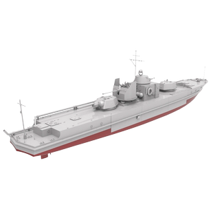 RHWS144021/S 1/144 军事模型 苏联1124型装甲炮艇 后期型