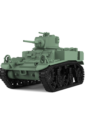 SS220505 1/220 军事模型 美国 M3A1 斯图亚特 轻型坦克 V2.0