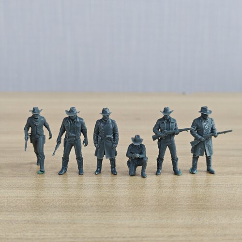 美式西部牛仔民兵六人组  6pcs
