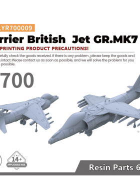 老姚手工坊 LYR700009 1/700 军事模型 英国 鹞式战斗机GR7