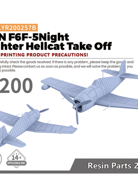 LYR200257B 1/200  美国海军 地狱猫F6F-5N战斗机  起飞模式 2pcs