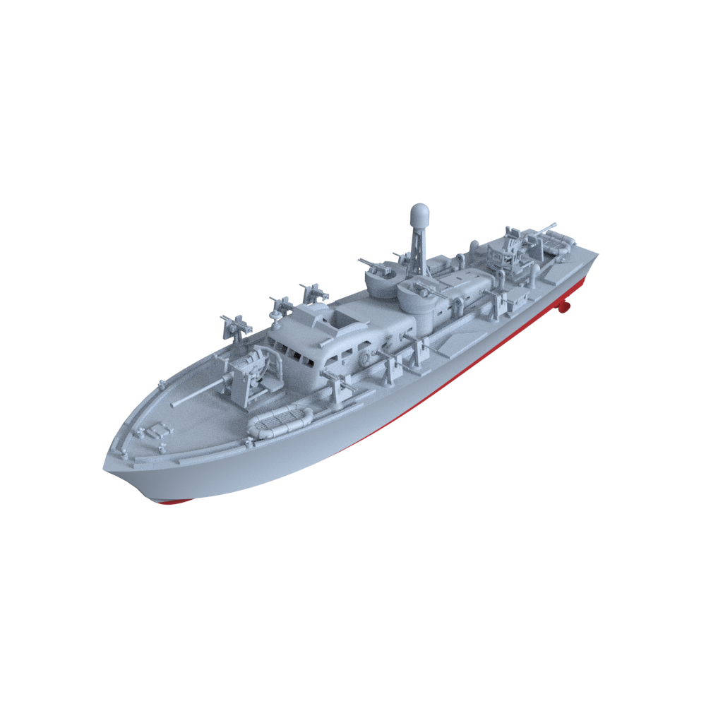 SSC700762/S 1/700 军事模型 美国 埃尔科77英尺型鱼雷艇PT-59号