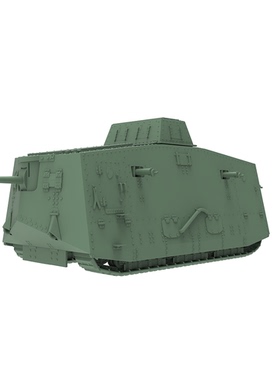 SS100630 1/100 军事模型 德国 中型坦克 A7V-突击装甲机动车