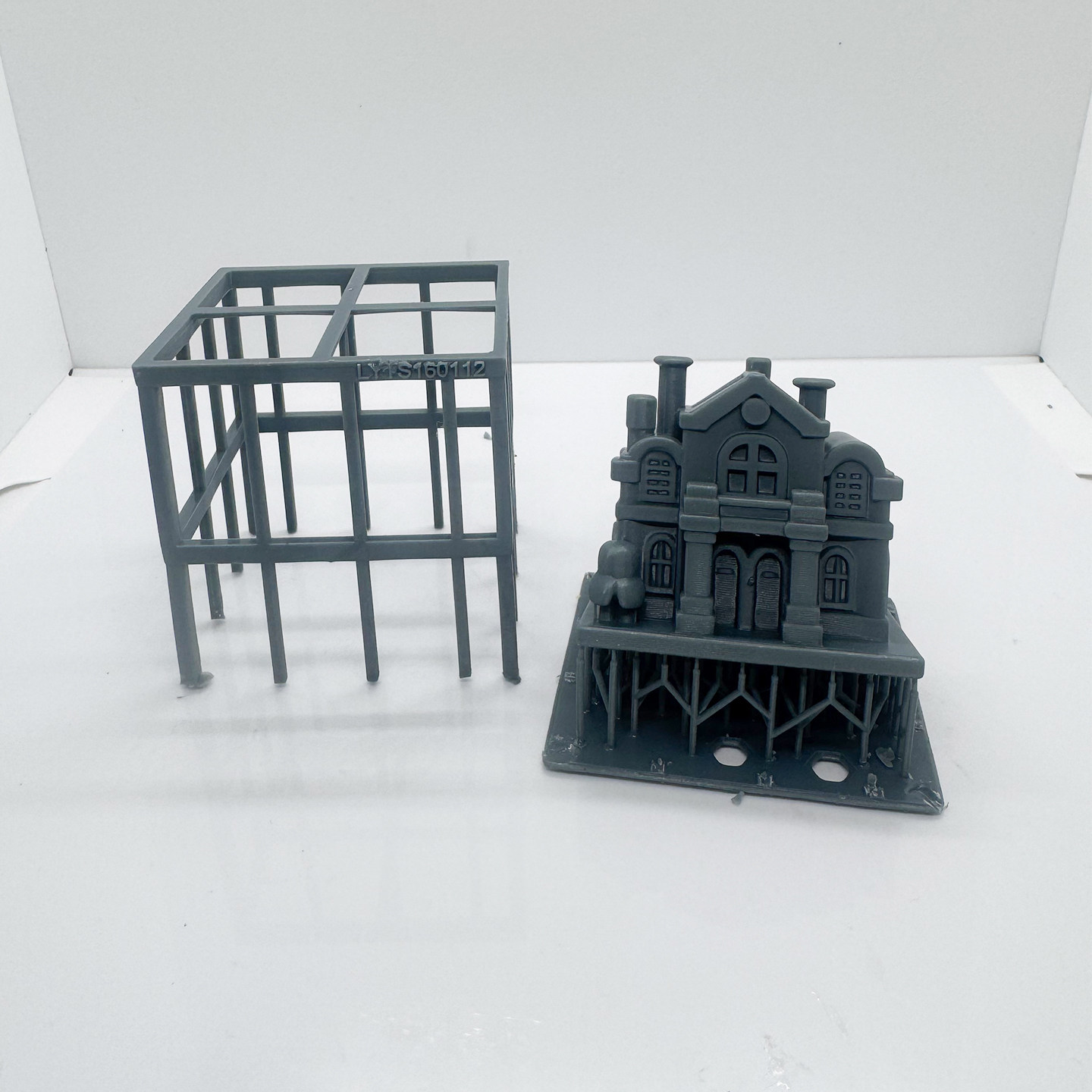 火车场景微缩景观 复古灰色建筑模型 精致欧式风格房屋摆件,玩具/童车/益智/积木/模型,其他模型玩具,淘宝优惠券,粉丝福利购,淘宝优惠卷