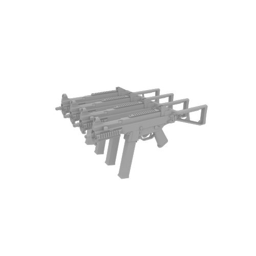 HK UMP45冲锋枪枪通用军事道具模型用于身体人物玩偶