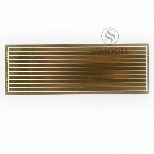 SS350091 1/350 通用改造铜条 蚀刻片 代替胶条 3mm*120mm*11