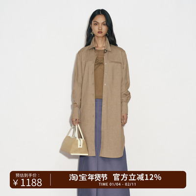 CREMAISH单排衬衫裙休闲百搭