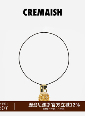 CREMAISH流苏珐琅项链