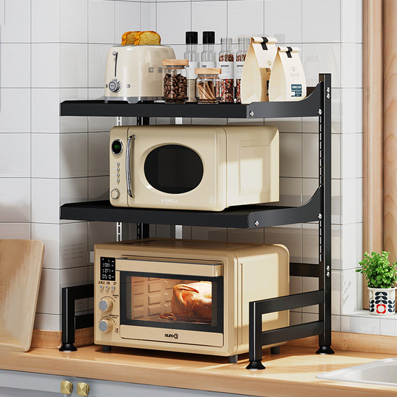 可调节厨房微波炉架子置物架多功能支架家用台面电饭煲烤箱收纳架,厨房/烹饪用具,微波炉置物架,淘宝优惠券,粉丝福利购,淘宝优惠卷