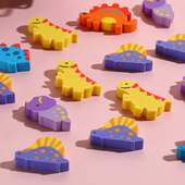 恐龙卡通切片tpr橡皮小恐龙动物橡皮擦礼品办公用品