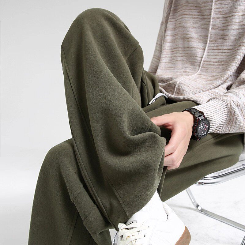 仓树一石潮牌美式直筒卫裤男款秋季季新款宽松防风休闲阔腿运动裤