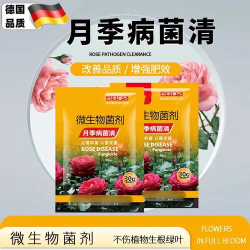 月季卫士病菌清月季花专用药黑斑毒白粉黄叶玫瑰微生物菌剂肥料