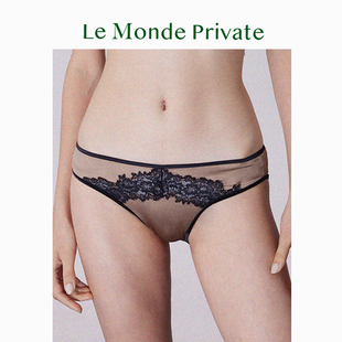 「丝逸Silk系列」真丝拼蕾丝舒适简约三角内裤