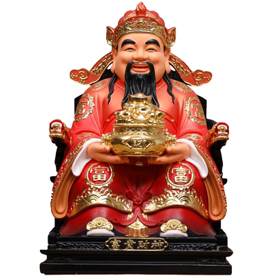 寺庙财神爷树脂招财佛像