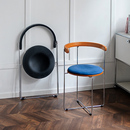 HACOSN北欧折叠椅家用实木餐椅简约现代餐厅休闲靠背椅网红化妆椅