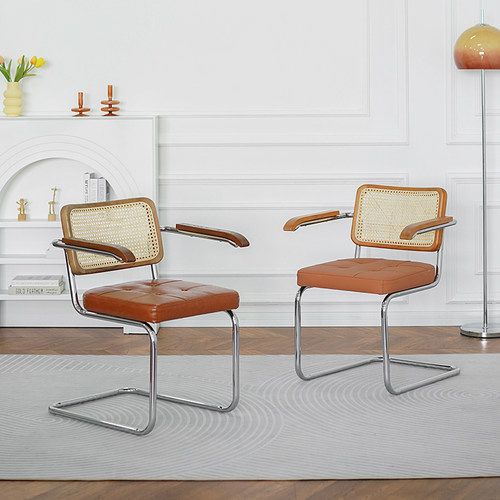 HACOSN汉卡森北欧实木藤编椅子