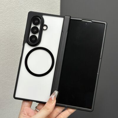 前框中轴一体折叠屏手机壳磁吸