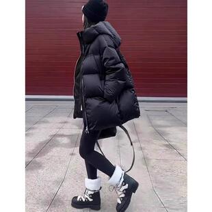 东北加厚小个子极寒面包服潮 白鹅绒羽绒服女宽松韩版 2025新款 冬季