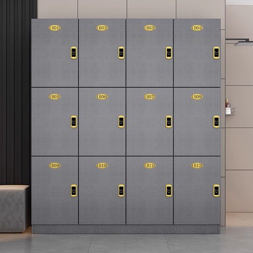 木质员工更衣柜理发店存包柜健身房瑜伽馆美容院美发店储物柜带锁