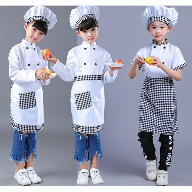 六一亲子厨师服演出服儿童