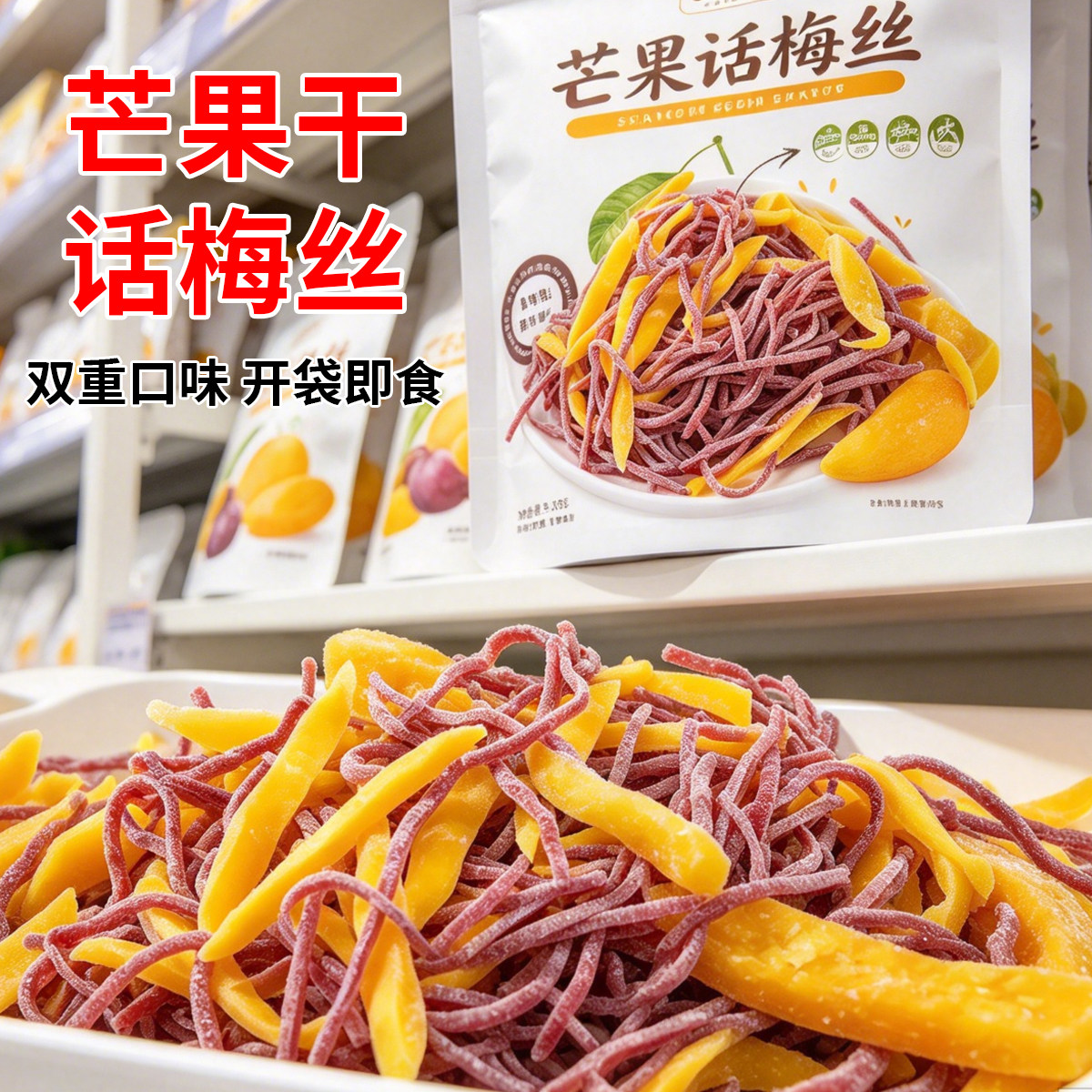 芒果话梅丝30g开袋即食芒果干办公室休闲零食品果脯蜜饯网红小吃