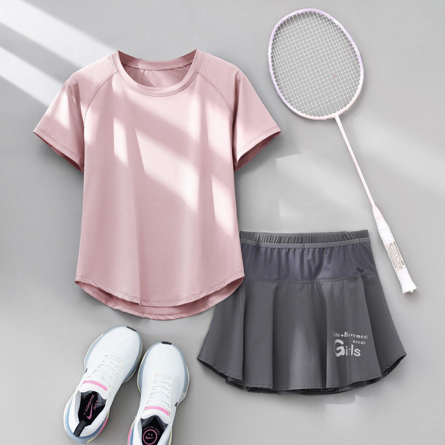 香港专业羽毛球运动套装女2026新款夏季短袖速干瑜伽服透气健身服