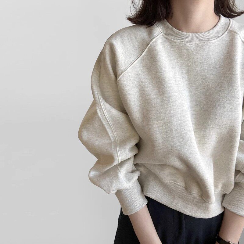 英国DHWA卫衣女2025春秋冬新款小个子慵懒风时尚宽松百搭上衣外套