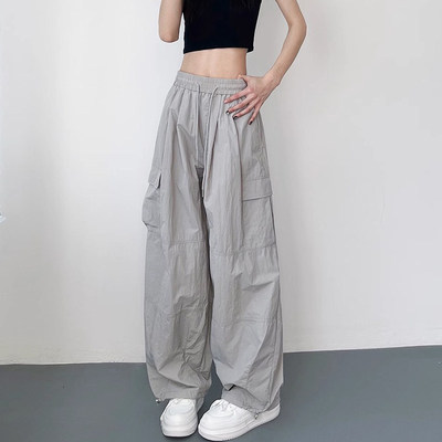 adre薄款工装裤女夏季宽松显瘦户外冰丝速干休闲裤运动直筒阔腿裤