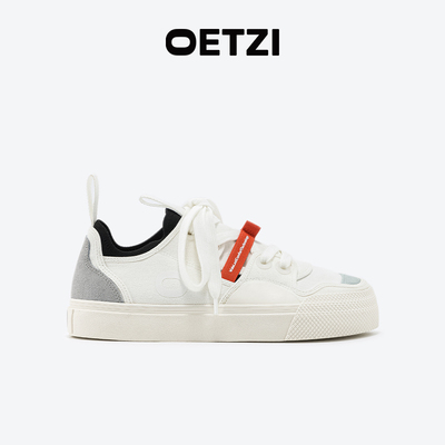 OETZI冰人奥兹帆布小白鞋女款