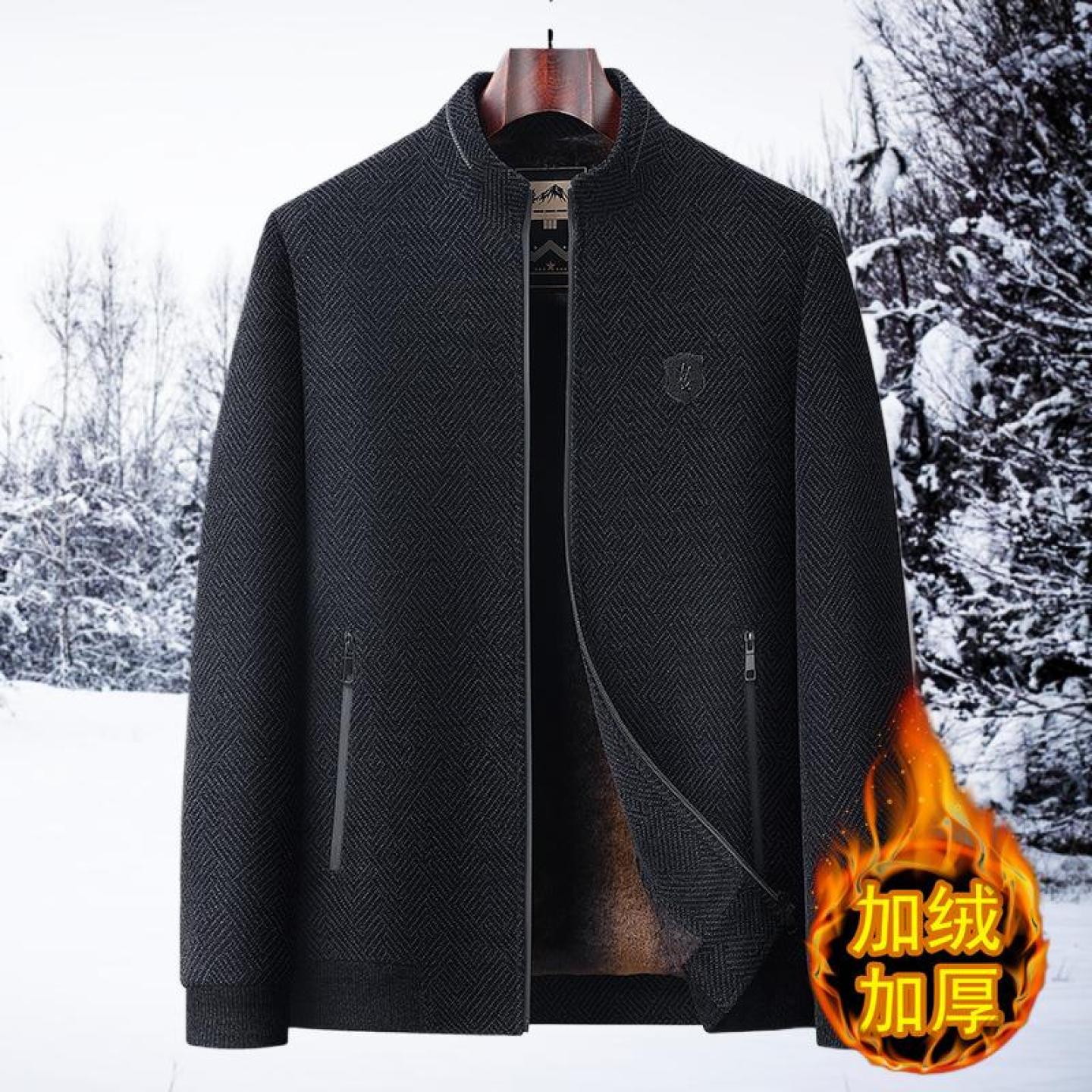 秋冬季雪尼尔中老年保暖棉衣加厚