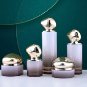 按压100ml泵头瓶 大气厚底玻璃瓶30g广口瓶50g膏霜空瓶 定制款