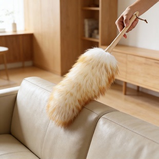 鸡毛掸子除尘扫灰家用办公缝隙灰尘清理神器大扫除羊毛掸子除尘掸