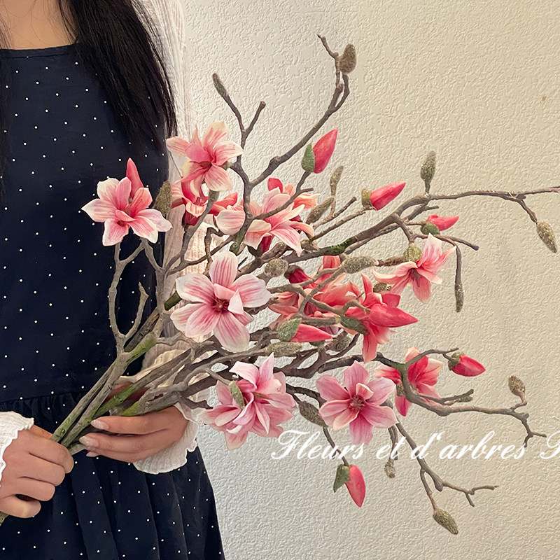 望春玉兰高奢手感仿真花道具