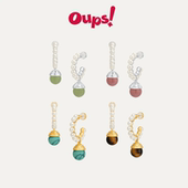 Oups徐若晗大侦探杨蓉同款 塔希提之梦耳环天然石珍珠C圈耳饰925银